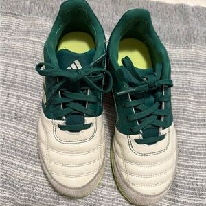 Adidas Teal and White Soccer Shoes